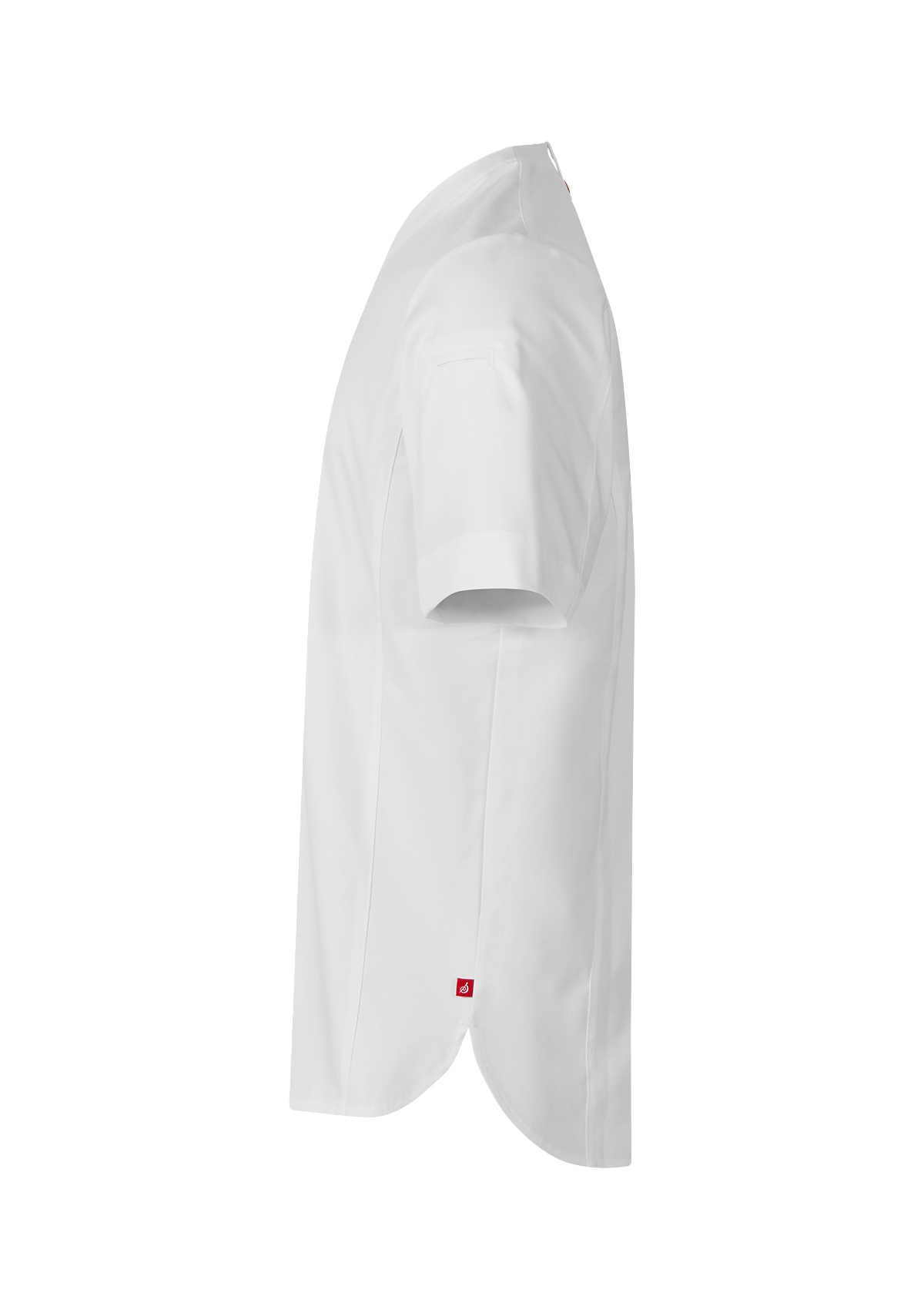 Kochjacke V-Ausschnitt Stretch Unisex Kurzarm