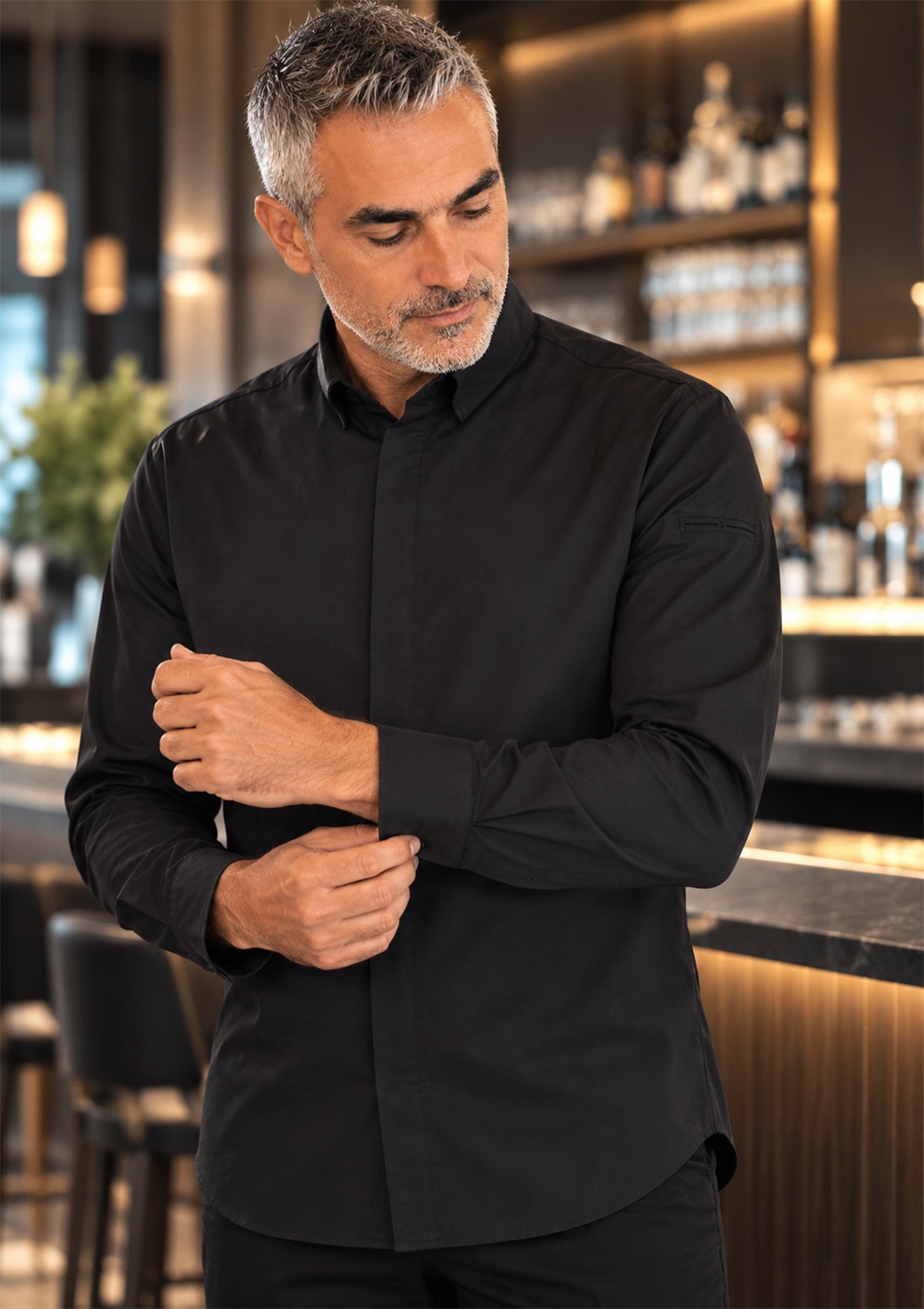 Camicia da Chef Stretch da Uomo