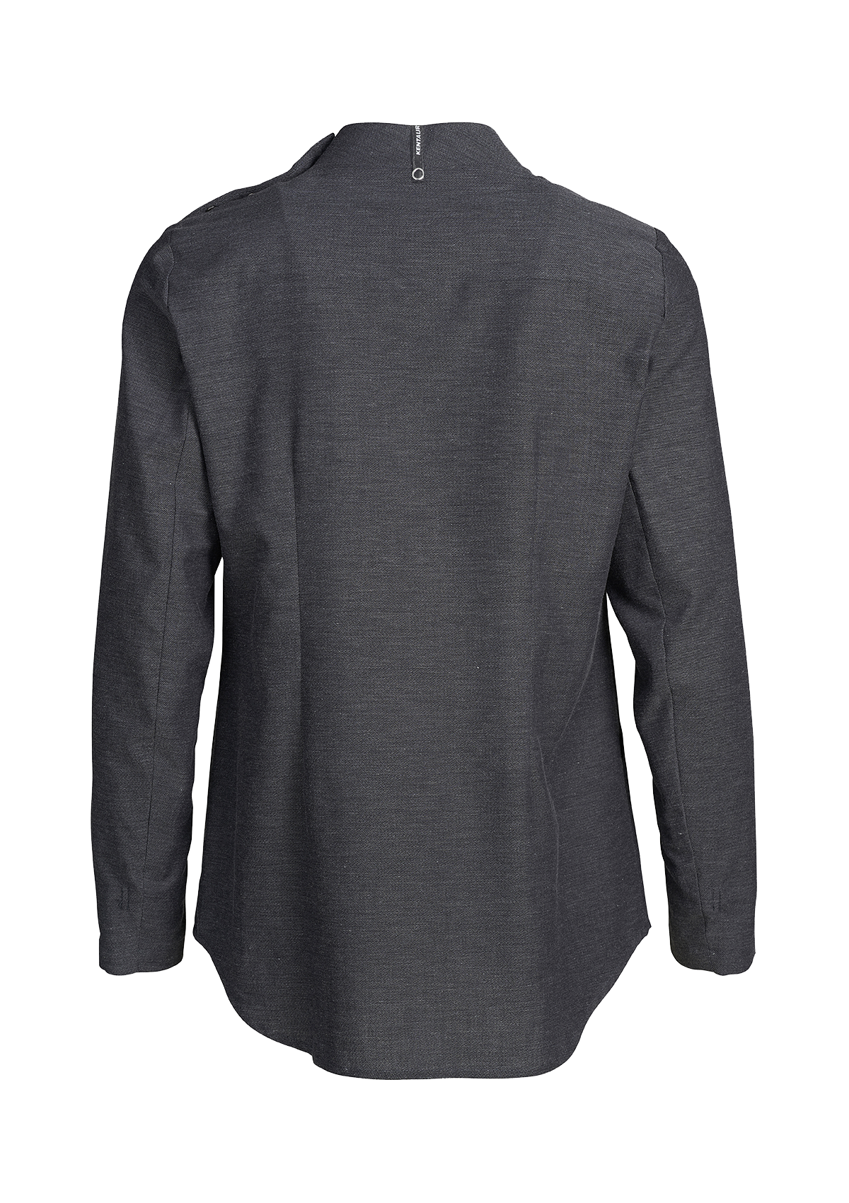 Damen Popover Kochhemd Figurnah Langarm