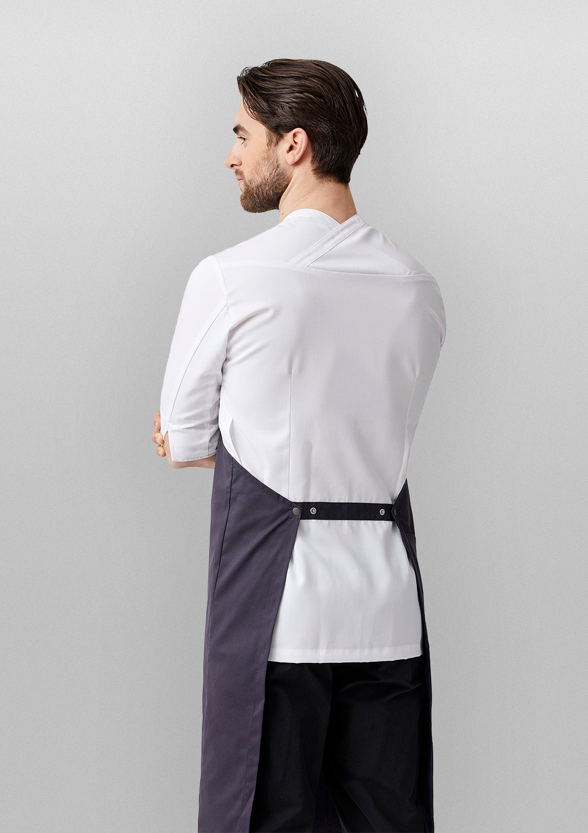 Veste de Chef Hybride avec Tablier Intégré Manches 3/4 Unisexe