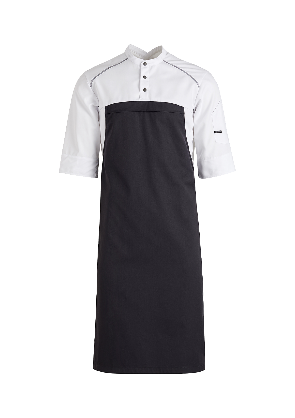 Veste de Chef Hybride avec Tablier Intégré Manches 3/4 Unisexe