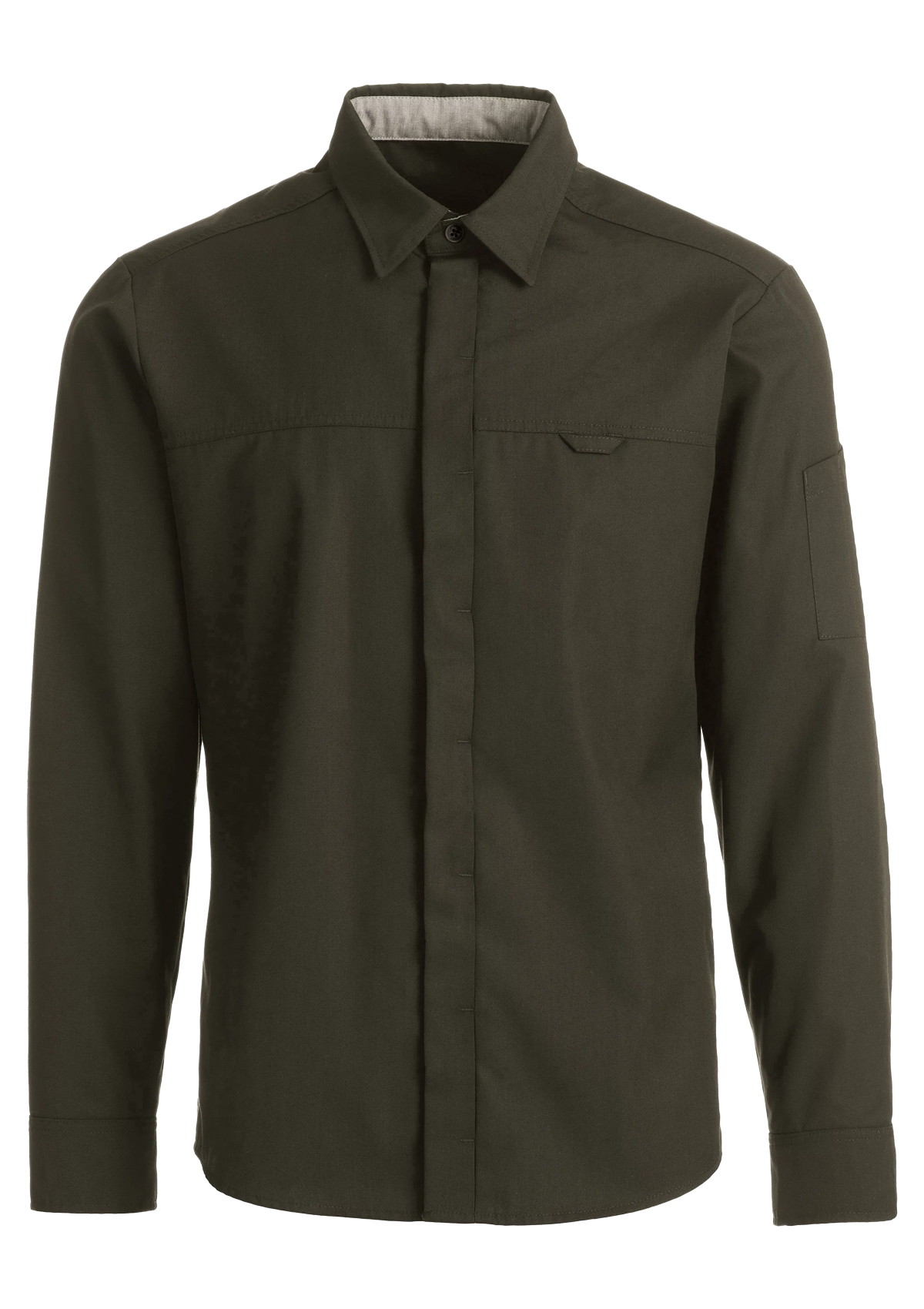 Chemise de Service Homme Coupe Moderne Manches Longues