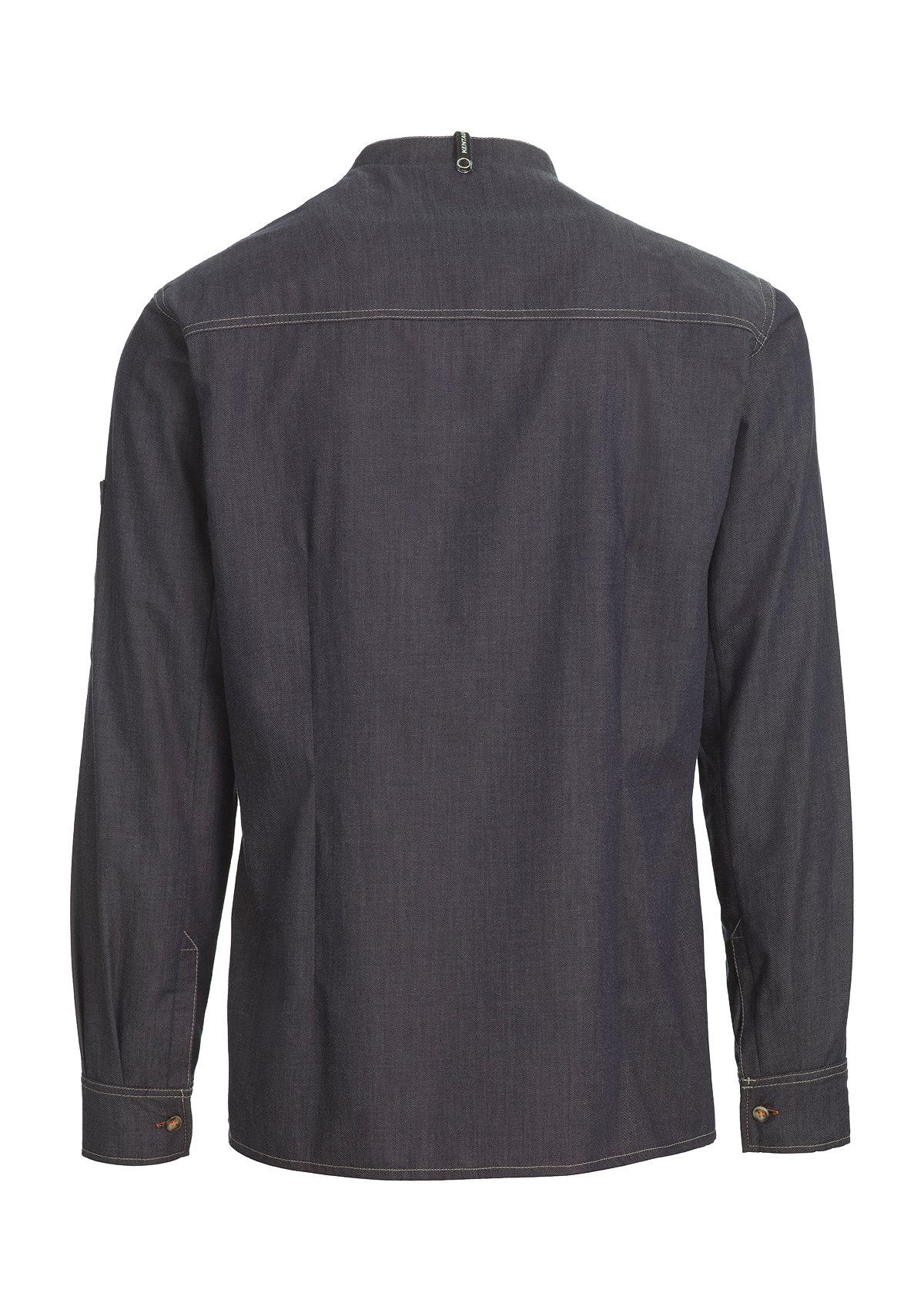 Unisex Koch- & Servicehemd mit Kontrastgarn – Langarm