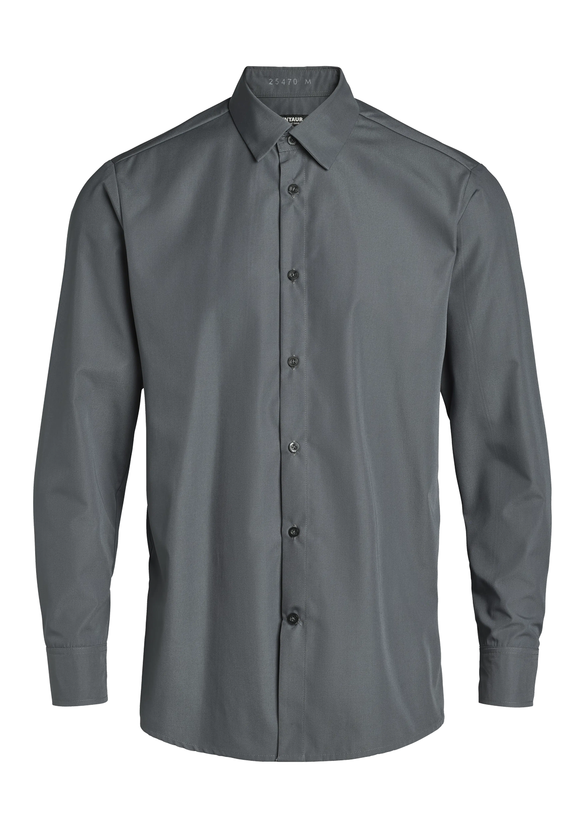 Camisa moderna elástica de servicio con función Pull-Up y manga larga para hombre