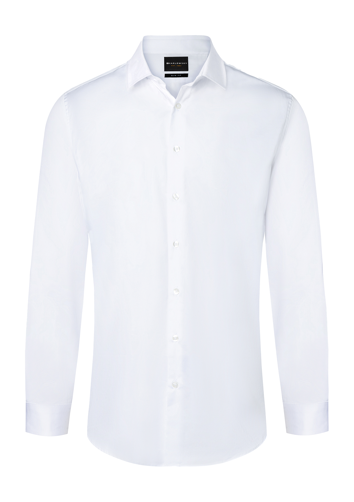 Camicia Uomo Active-Stretch Maniche Lunghe Slim Fit