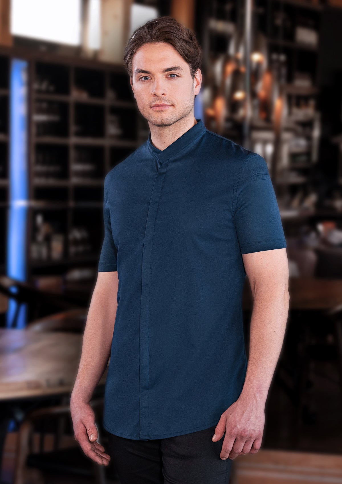 Herren Kochjacke Avantgarde Kurzarm