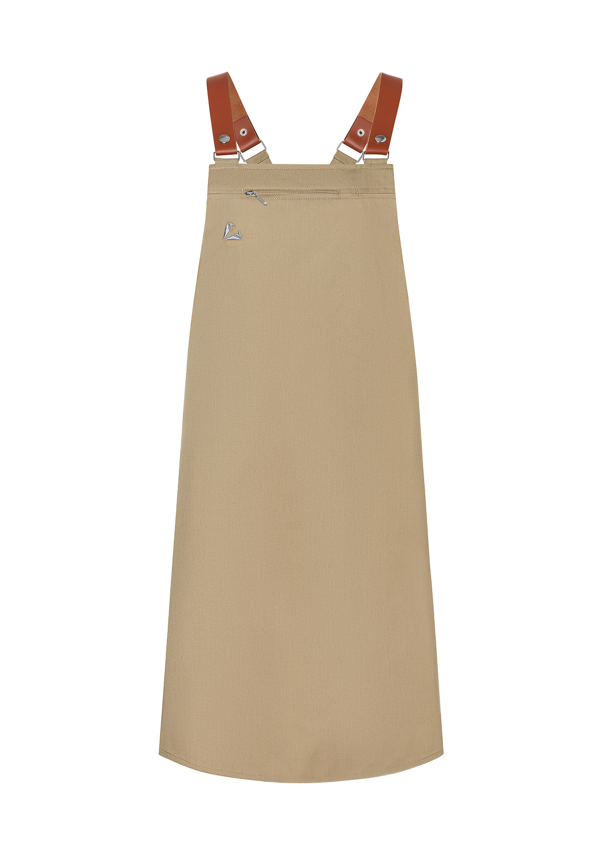 Latzschürze mit Echtleder-Trägern Unisex