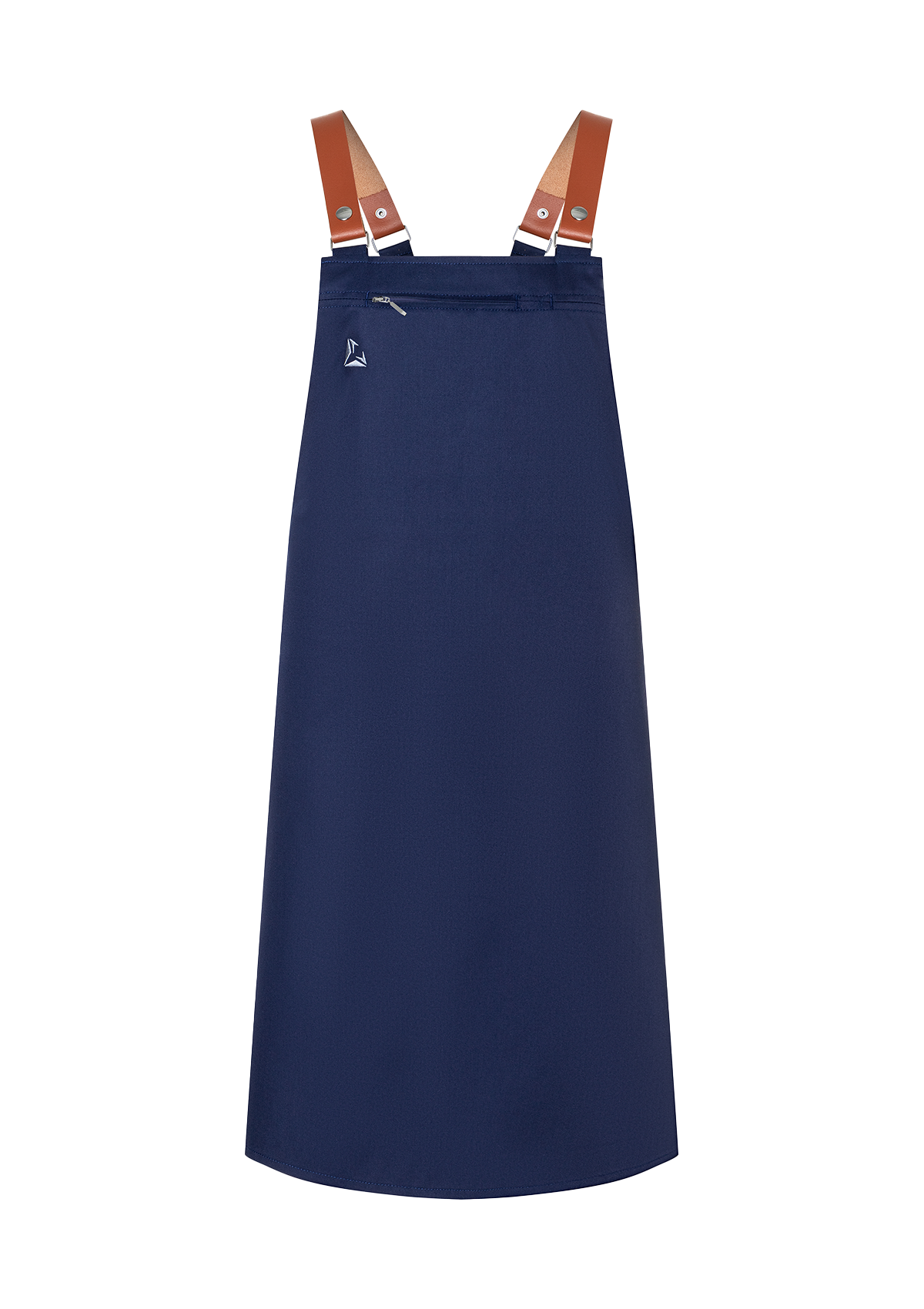Latzschürze mit Echtleder-Trägern Unisex