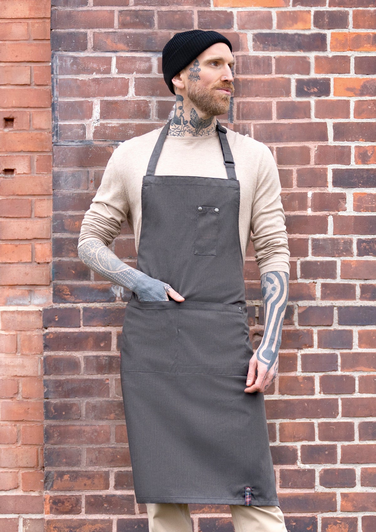 Tablier à Bavette Denim ROCK CHEF® Stage2 Unisexe