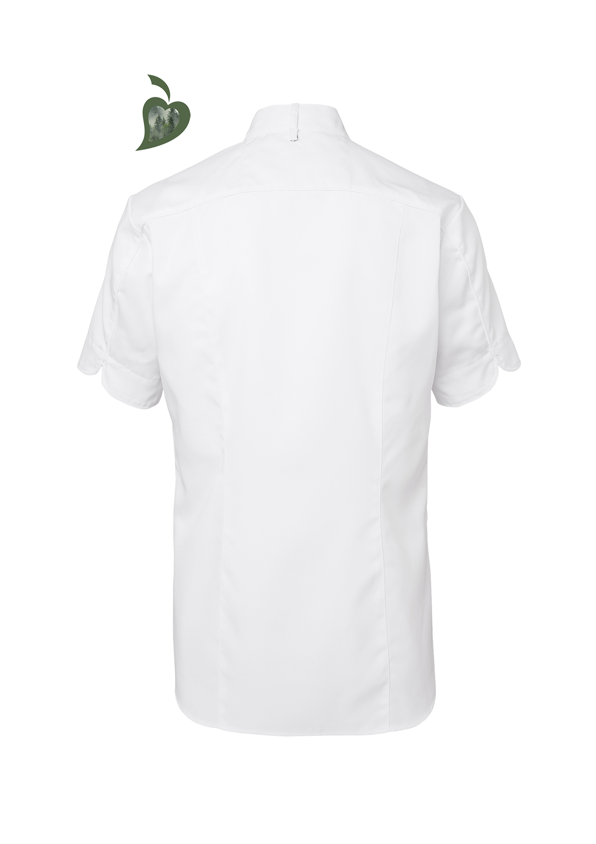 Men's Chef Shirt In Fine Quality Slim-Fit Short Sleeves | Segers