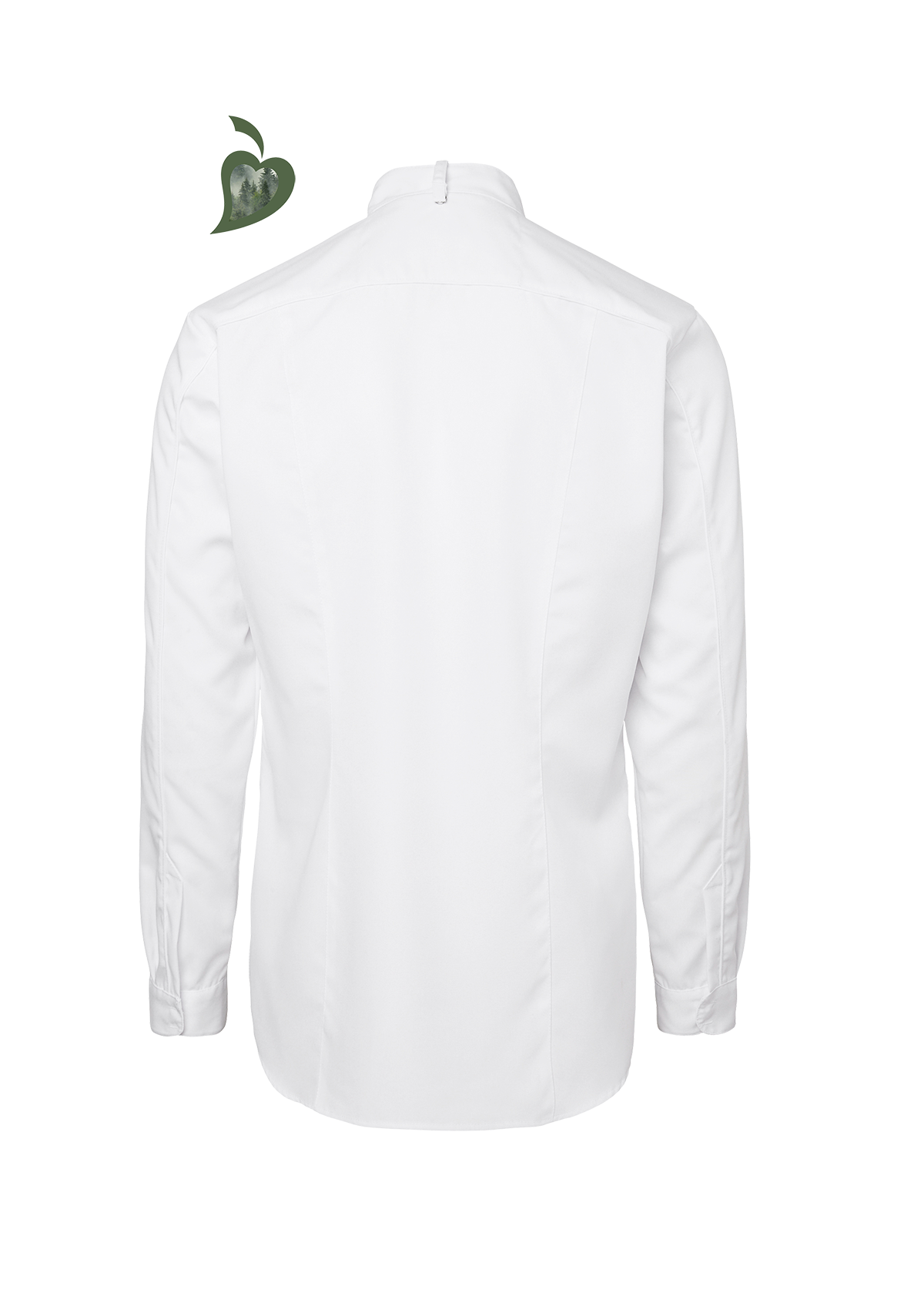 Camicia da Chef Slim-Fit a Maniche Lunghe in Tessuto Pregiato Uomo | Segers