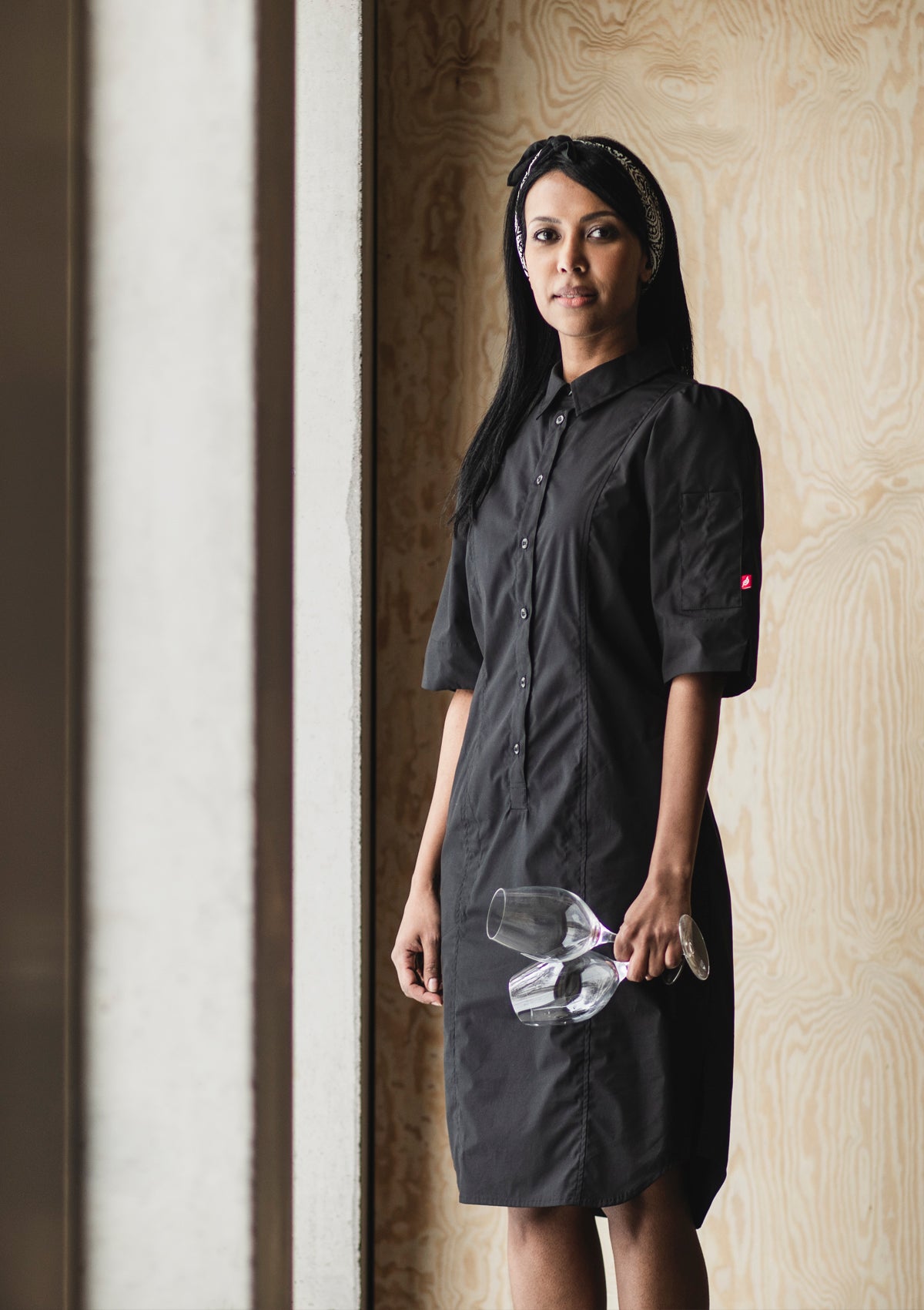 Robe Cintrée Femme Manches Courtes