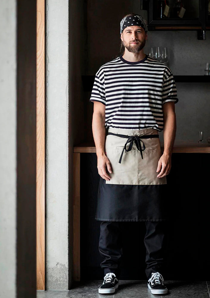 Unisex Bistroschürze Blockprint