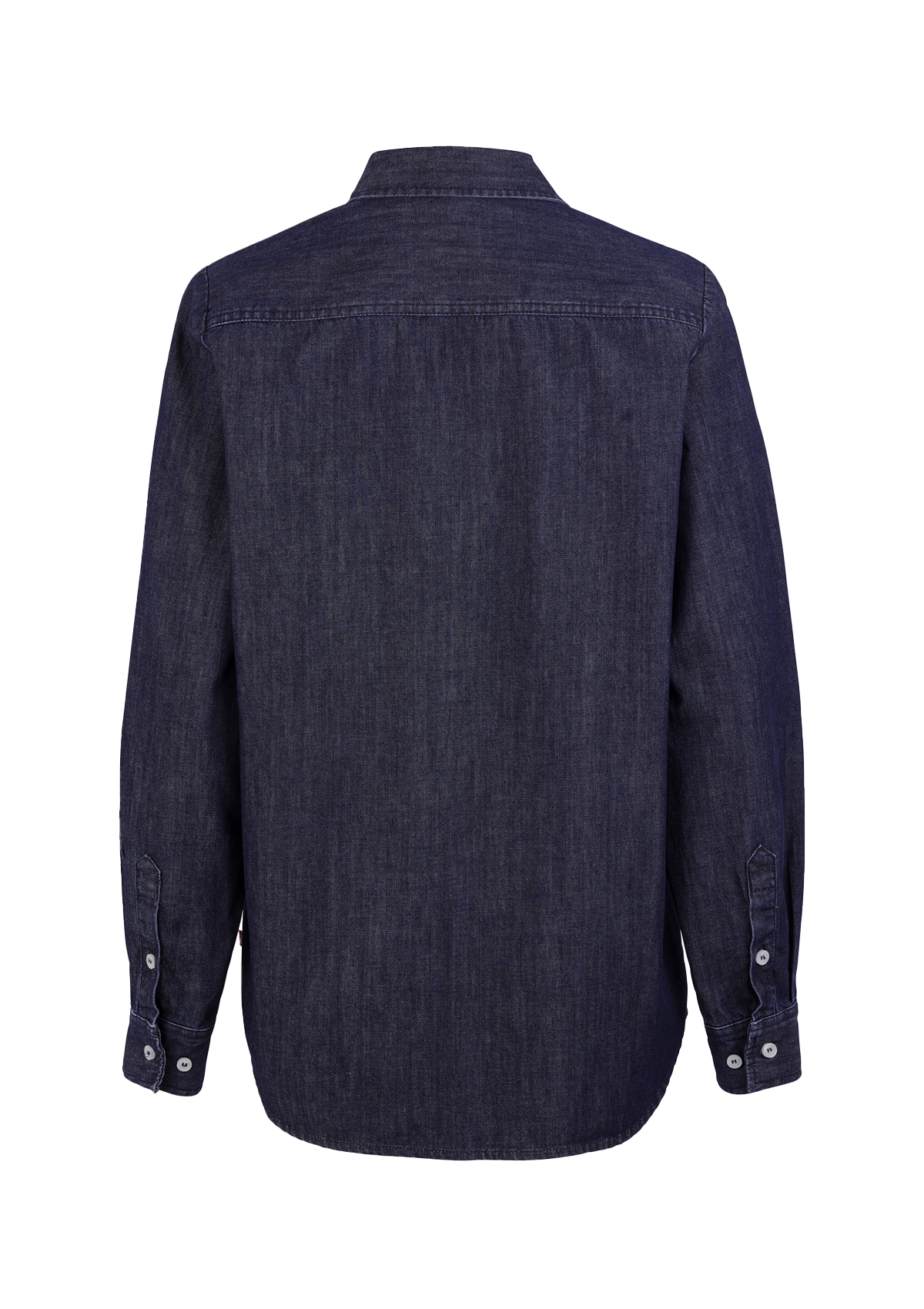 Camicia Donna in Denim Vestibilità Regolare Maniche Corte