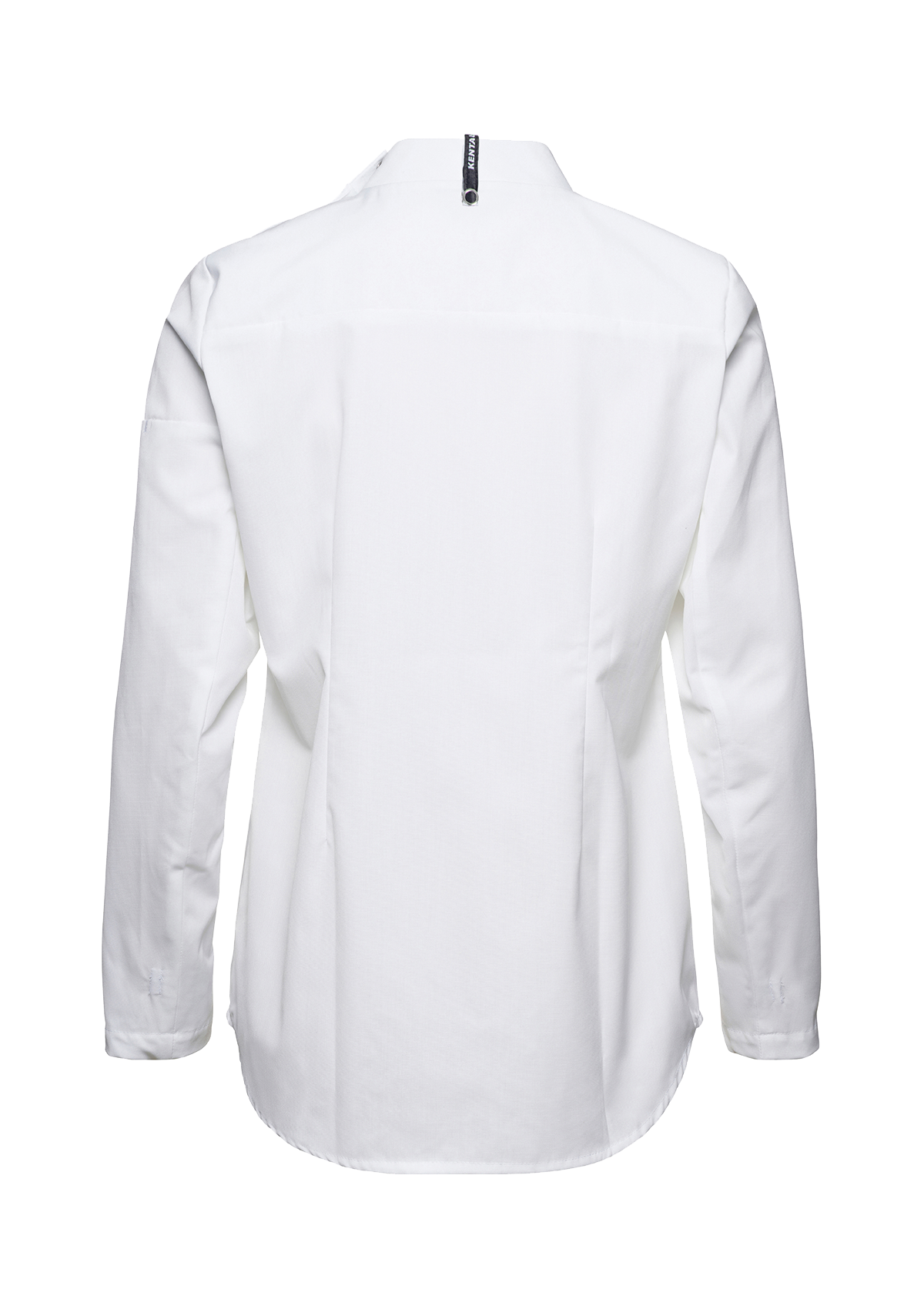 Damen Popover Kochhemd Figurnah Langarm