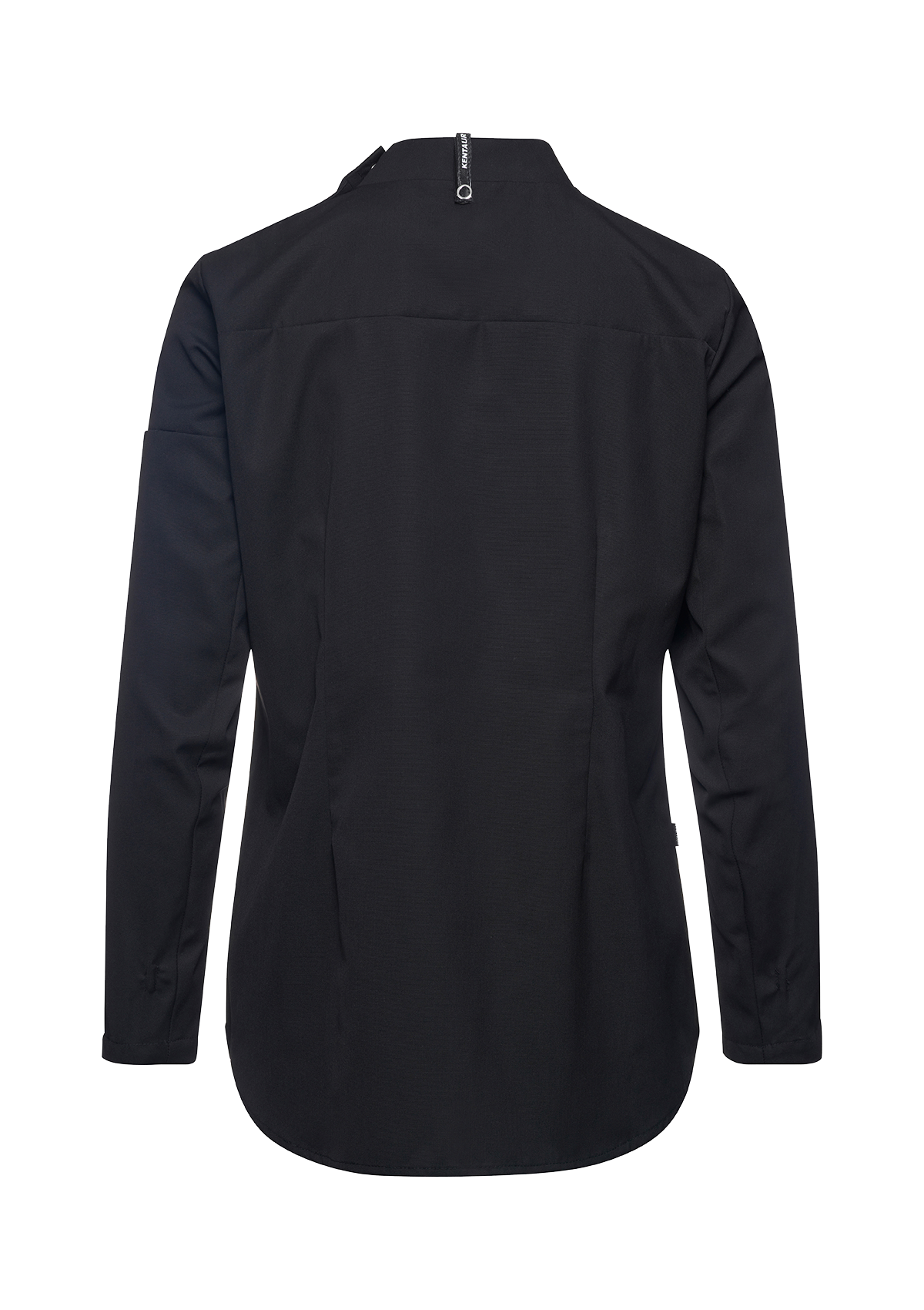 Damen Popover Kochhemd Figurnah Langarm