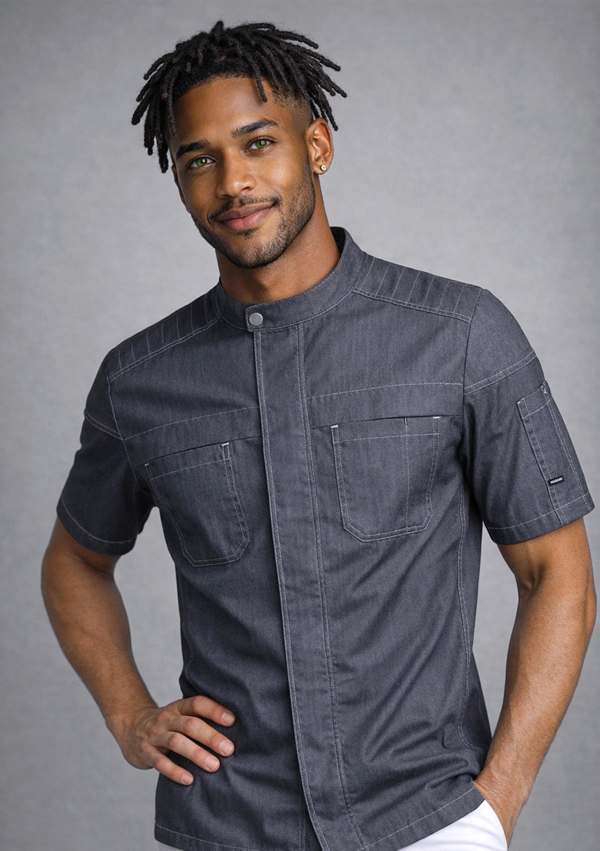 Biker Chef & Service Jacket Short Sleeves Unisex