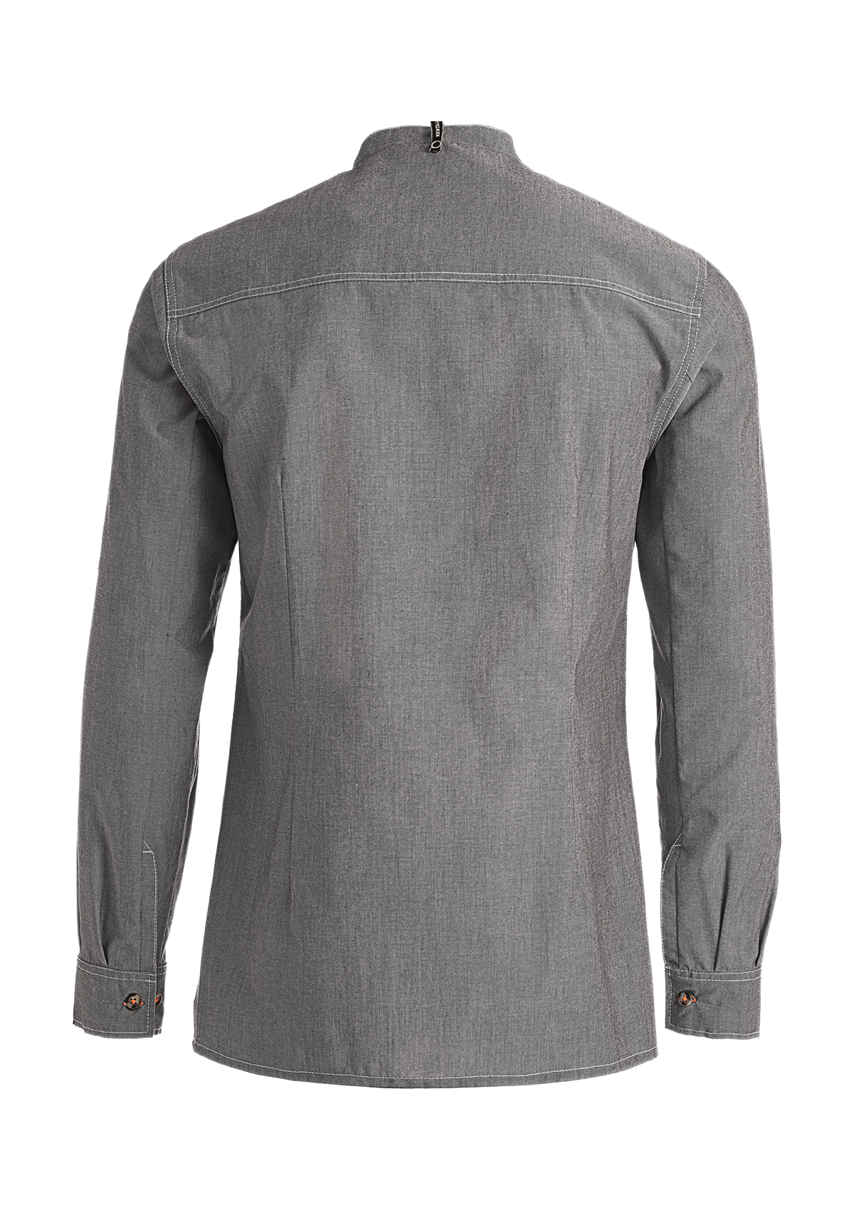 Unisex Koch- & Servicehemd mit Kontrastgarn – Langarm