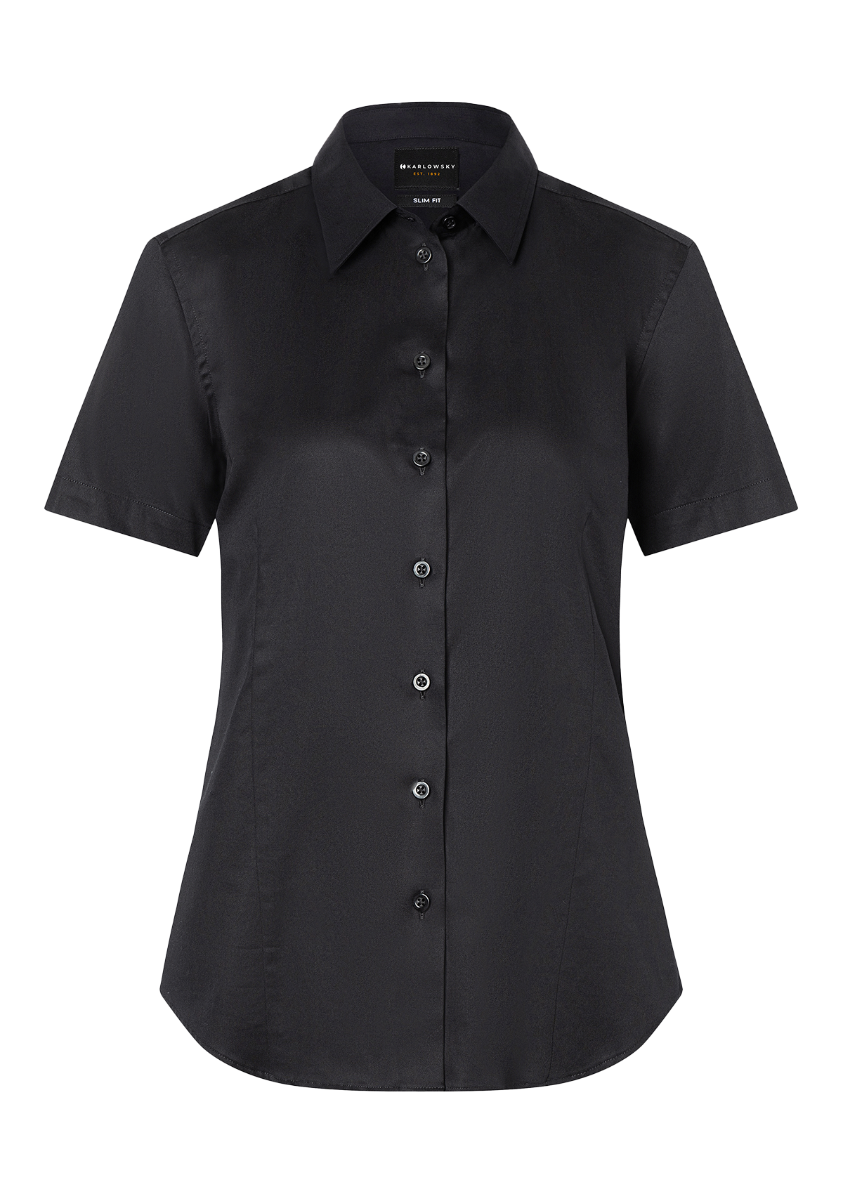 Damen Bluse Active-Stretch Kurzarm Modern-Fit