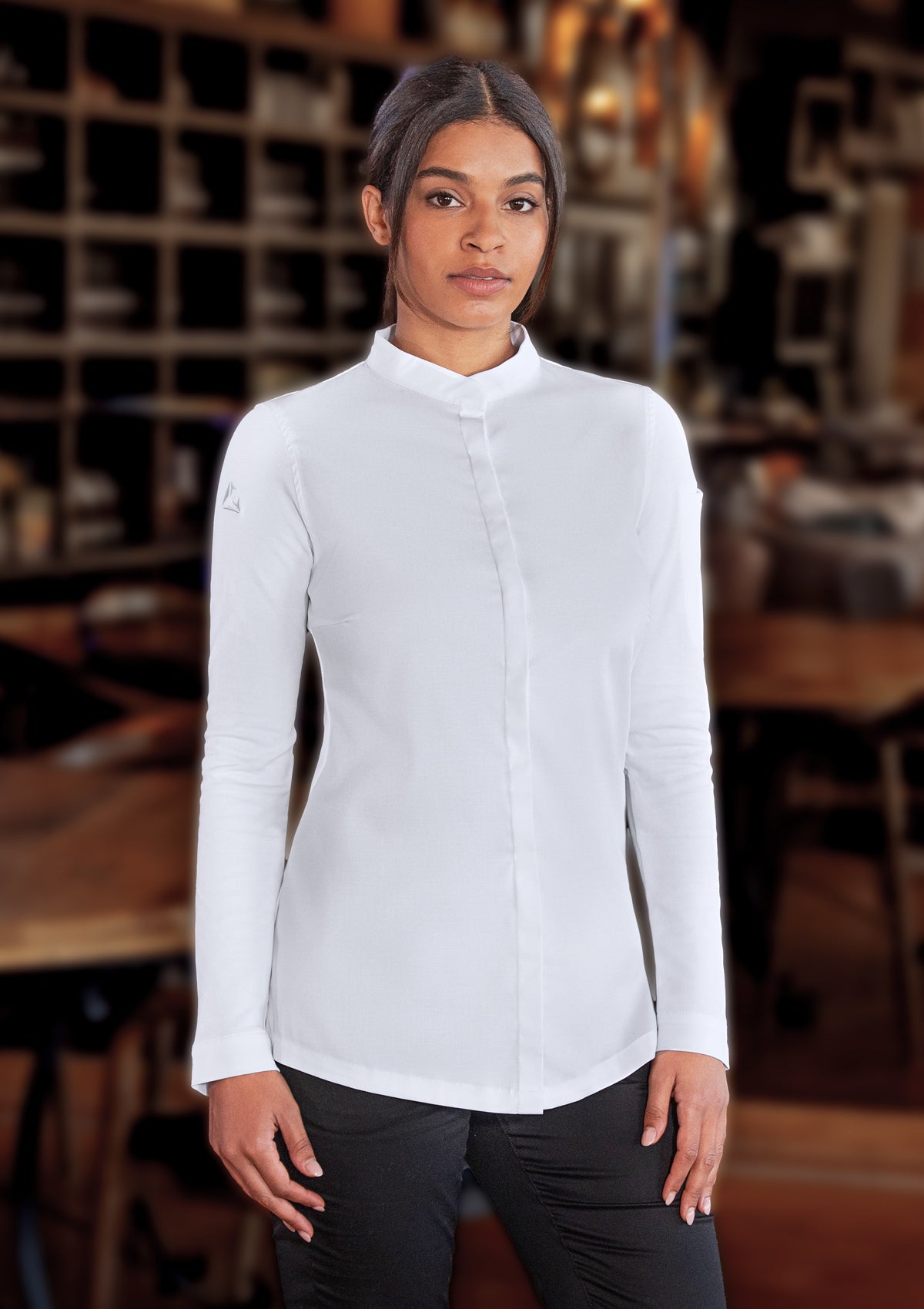 Damen Kochjacke Avantgarde Langarm