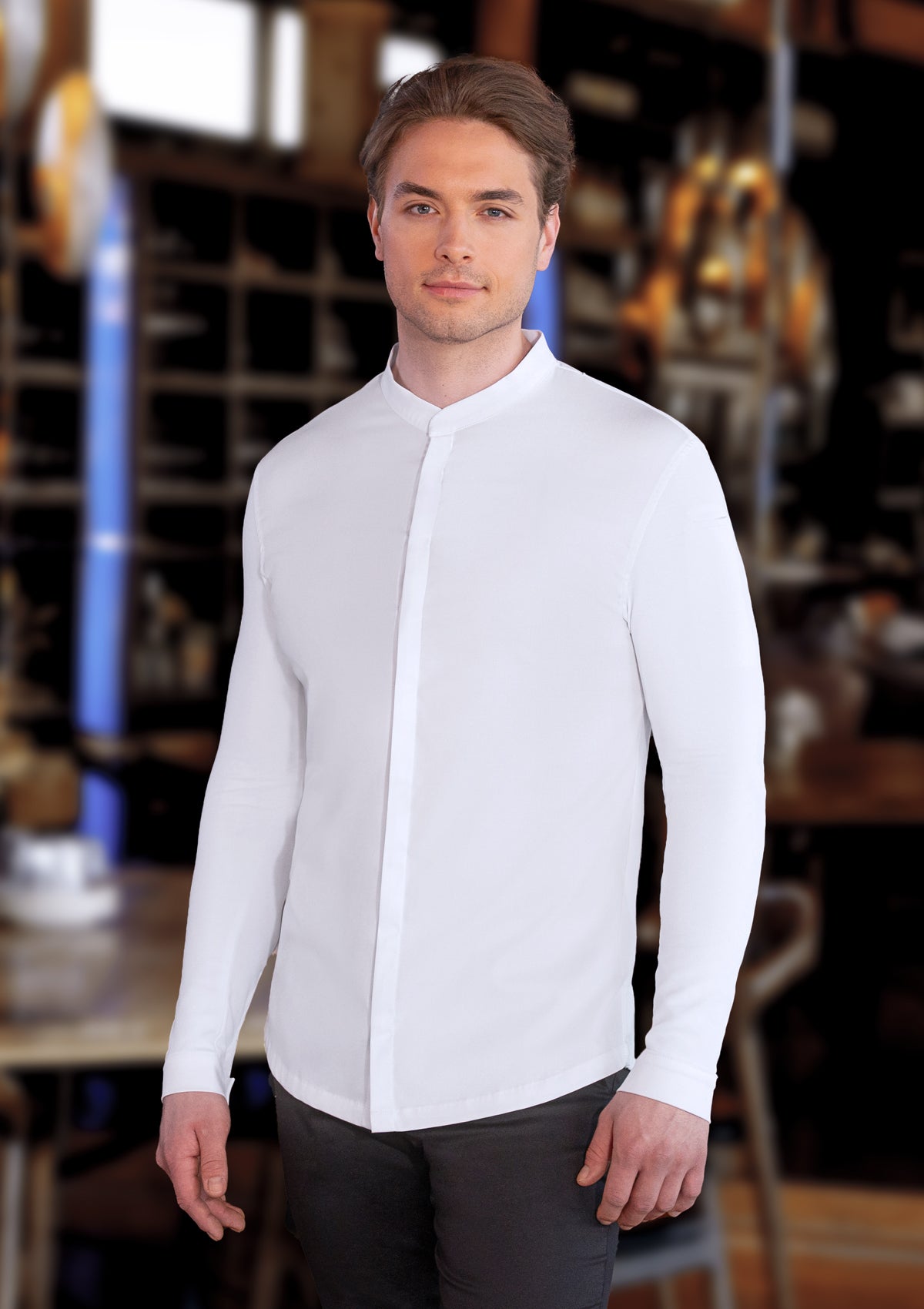 Herren Kochjacke Avantgarde Langarm