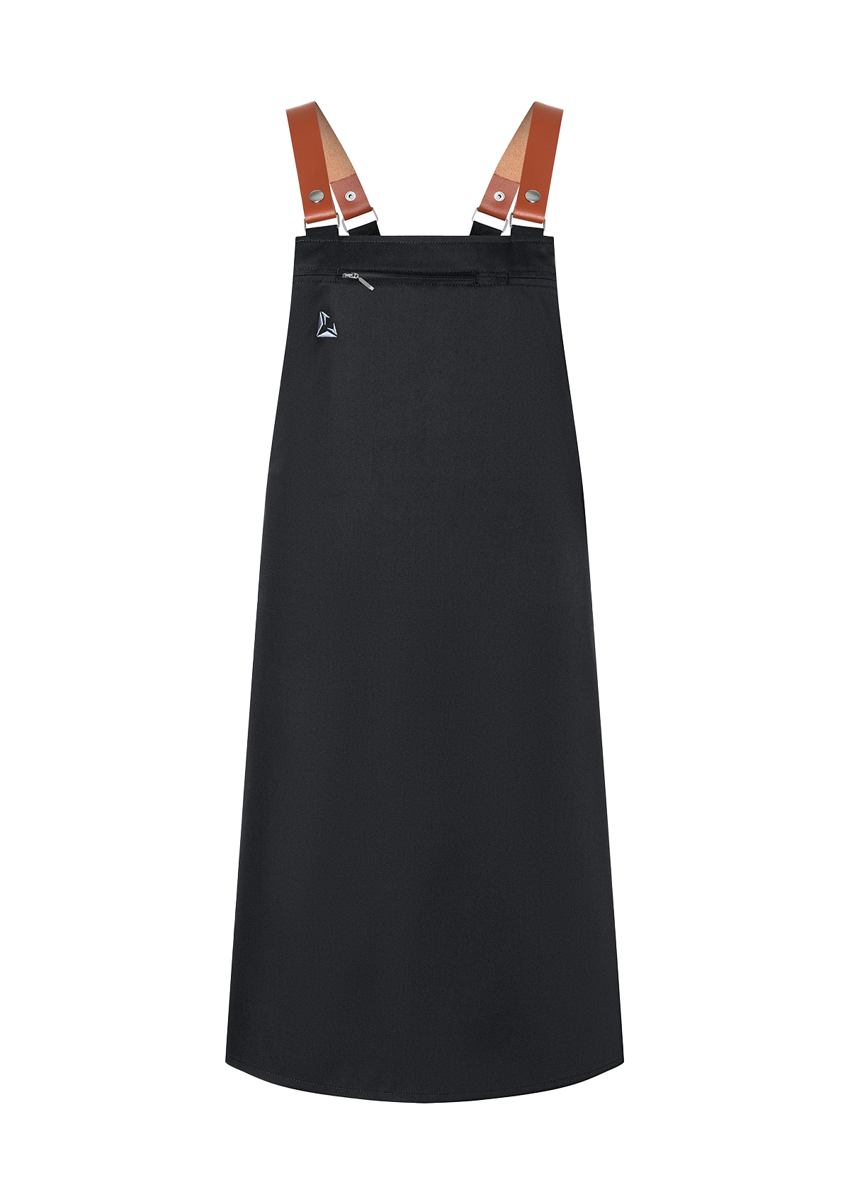 Latzschürze mit Echtleder-Trägern Unisex
