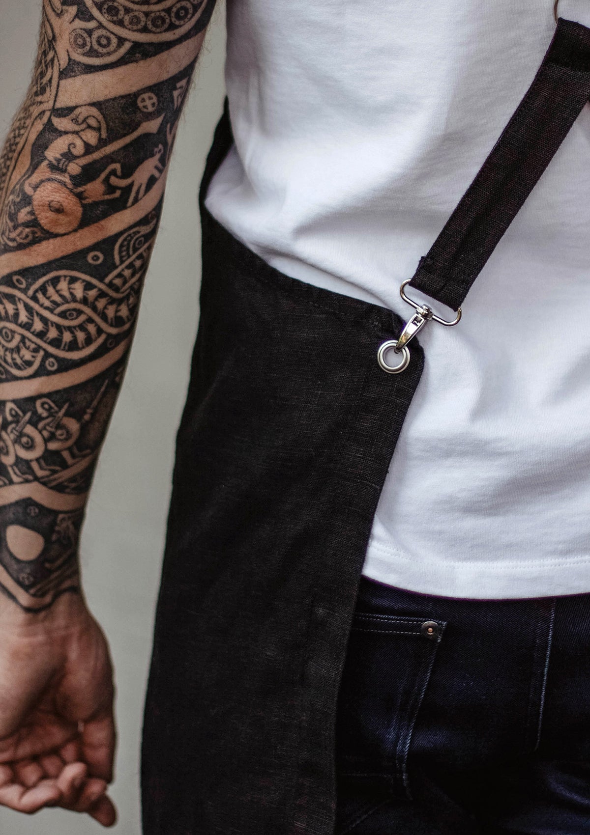 Latzschürze Marseilles aus feinem Leinen Unisex